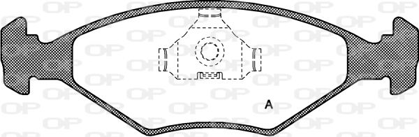 OPEN PARTS stabdžių trinkelių rinkinys, diskinis stabdys BPA0281.00